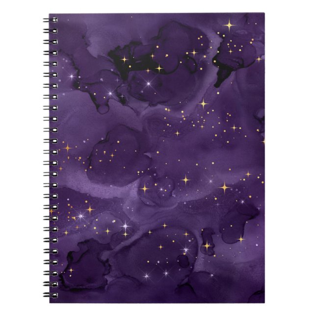 Purple Galaxy Series Design 8 Notizblock (Vorderseite)