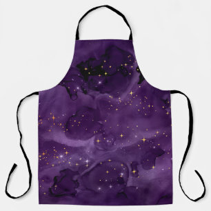 Purple Galaxy Series Design 8 Schürze