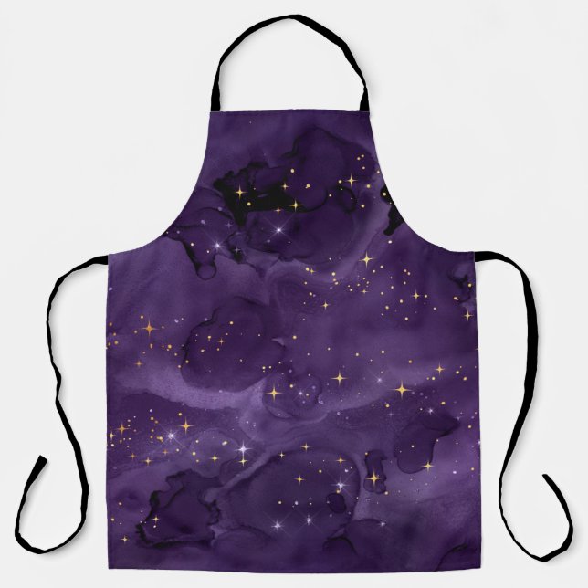 Purple Galaxy Series Design 8 Schürze (Vorderseite)