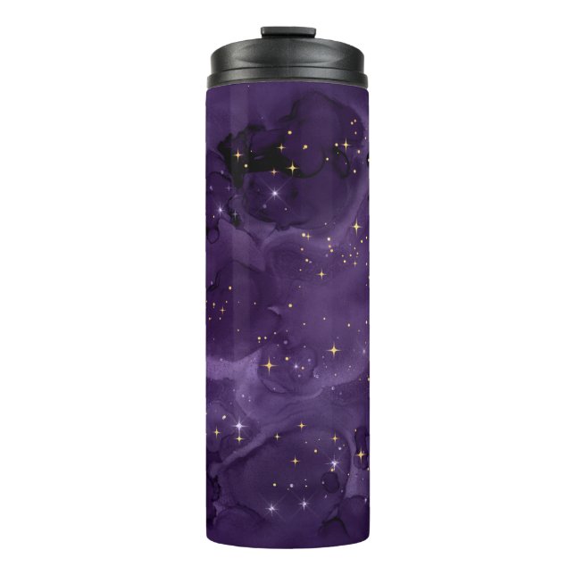 Purple Galaxy Series Design 8 Thermosbecher (Vorderseite)