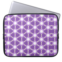 Purple geometric design laptop bag laptopschutzhülle