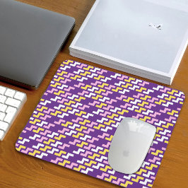 Purple Geometric Pattern Mouse Pad Mousepad