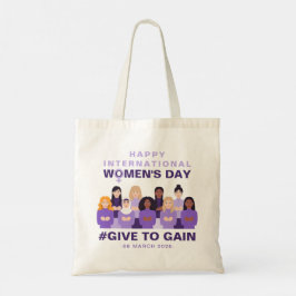 Purple Give To Gain International Women's Day 2026 Tragetasche