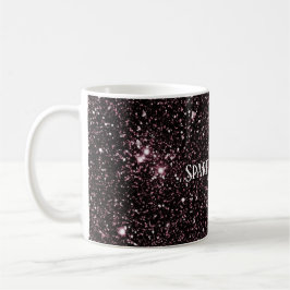 Purple Glitter Kaffeetasse