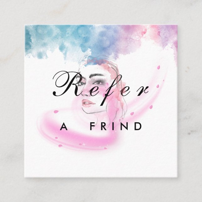 Purple Glitter Luxury Drip Salon Rabattkarte (Vorderseite)