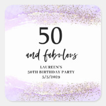 Purple Glitter Purple 50th Birthday Party