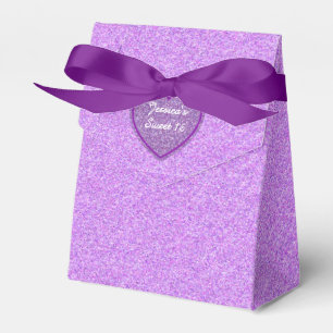 Purple Glitter Sweet 16 Gefallen Geschenkbox Geschenkschachtel