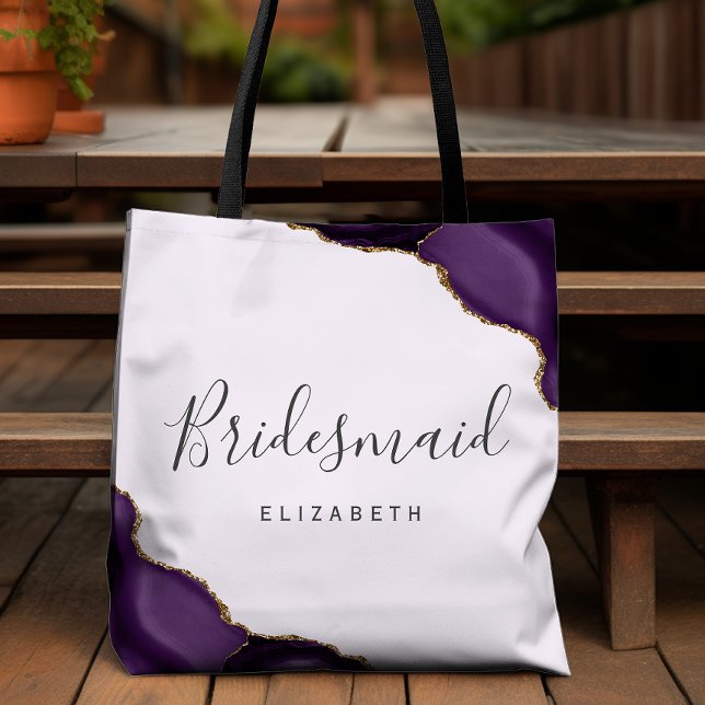 Purple Gold Agate Lavender Bridesmaid (Von Creator hochgeladen)