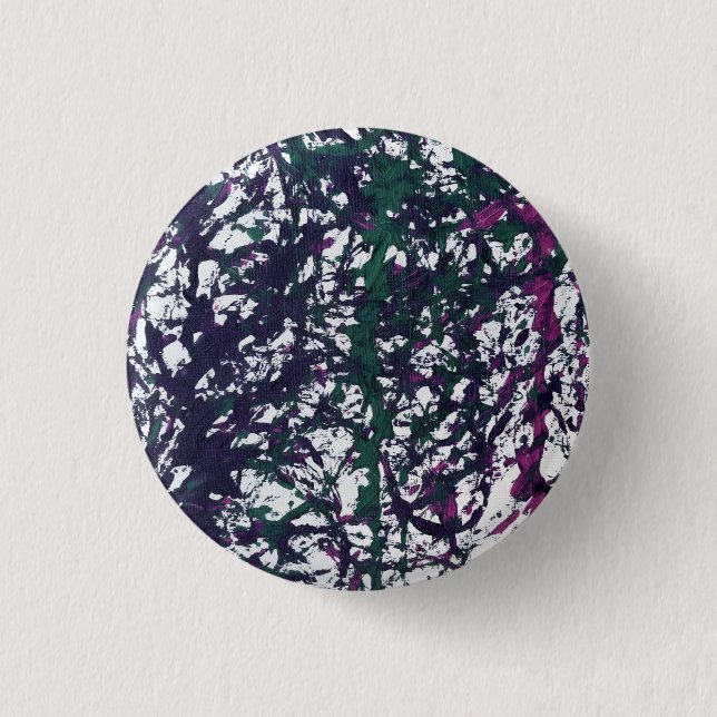 Purple, Green, Pink, Marble Artwork Button (Vorderseite)