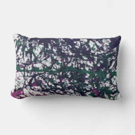 Purple, Green, Pink, Marble artwork Lendenkissen