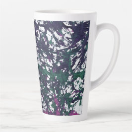 Purple, Green, Pink, Marble Artwork Milchtasse