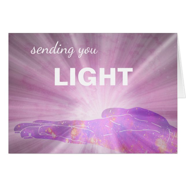 * Purple Healing Energy Sending Light (Vorderseite (Horizontal))