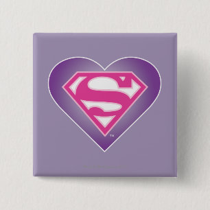 Purple Heart S-Shield Button