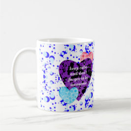 Purple heart vibrant red love kaffeetasse
