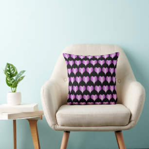 Purple-Hearts-Design Kissen