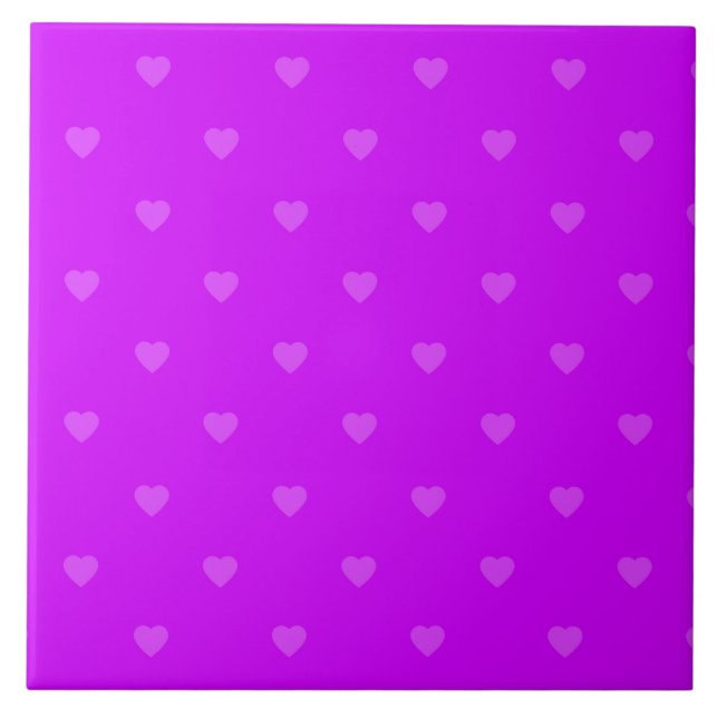 Purple hearts pattern fliese (Vorderseite)