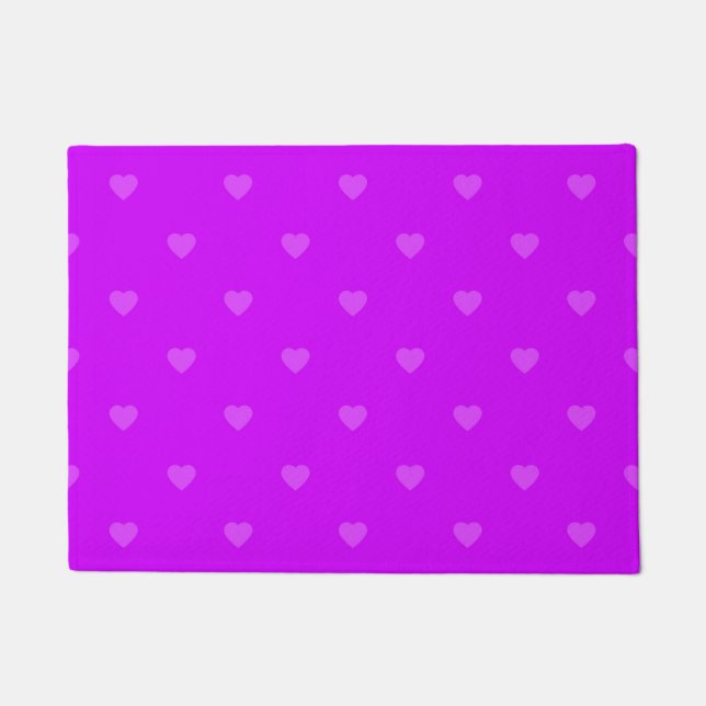 Purple hearts pattern fußmatte (Vorderseite)