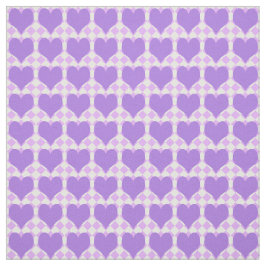 Purple Hearts Pattern Stoff