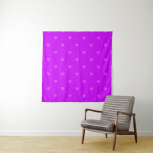 Purple Hearts Wandteppich
