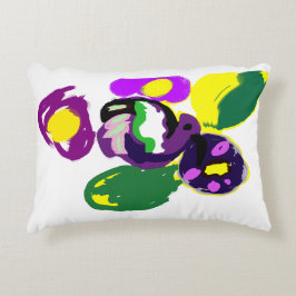 Purple hummingbird and flowers  dekokissen