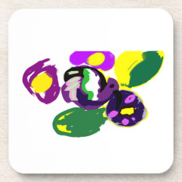 Purple hummingbird and flowers  getränkeuntersetzer