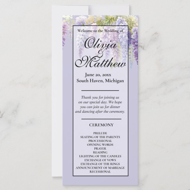 Purple Lavendel Aquarellblume (Vorderseite)