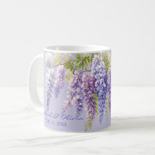 Purple Lavendel Aquarellblume Kaffeetasse