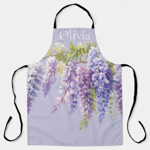 Purple Lavendel Aquarellblume Schürze