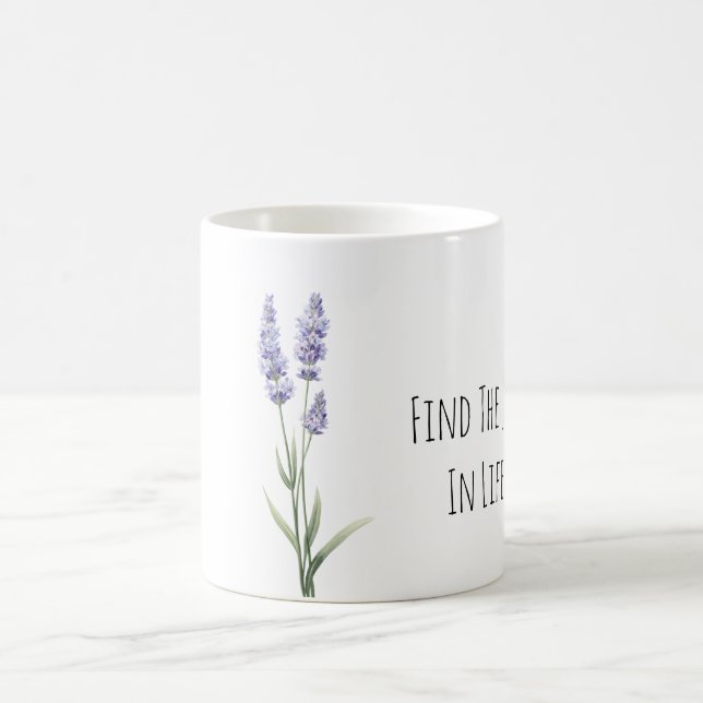 Purple Lavender Flowers Joy Kaffeetasse (Mittel)