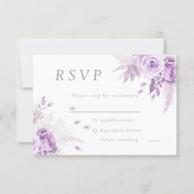 Purple Lavender Roses Elegant Wedding