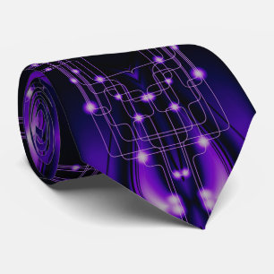 Purple Light Technology Tie Krawatte