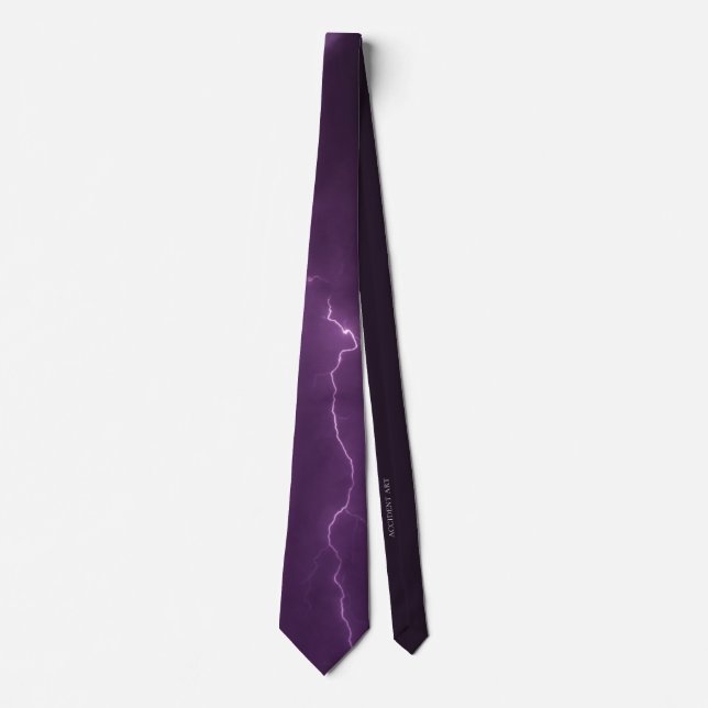 Purple lightning neck tie krawatte (Vorderseite)