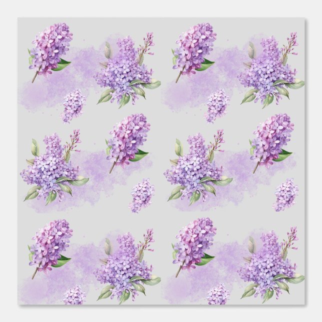 Purple Lilac Watercolor Pastel Purple Background Tapete (Vorderseite)