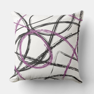 PURPLE LINES DESIGN Retro-Kissenbezug Kissen