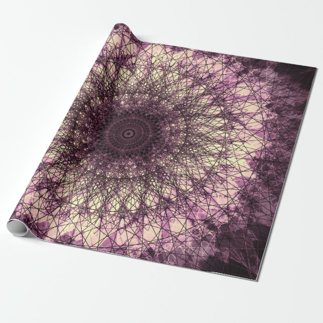 Purple Mandala Geschenkpapier (Ungerollt)