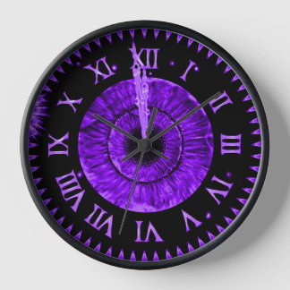 Purple Midnight Clock Uhr