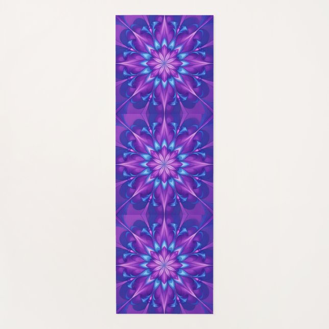 Purple Moonflower Yogamatte (Vorderseite)