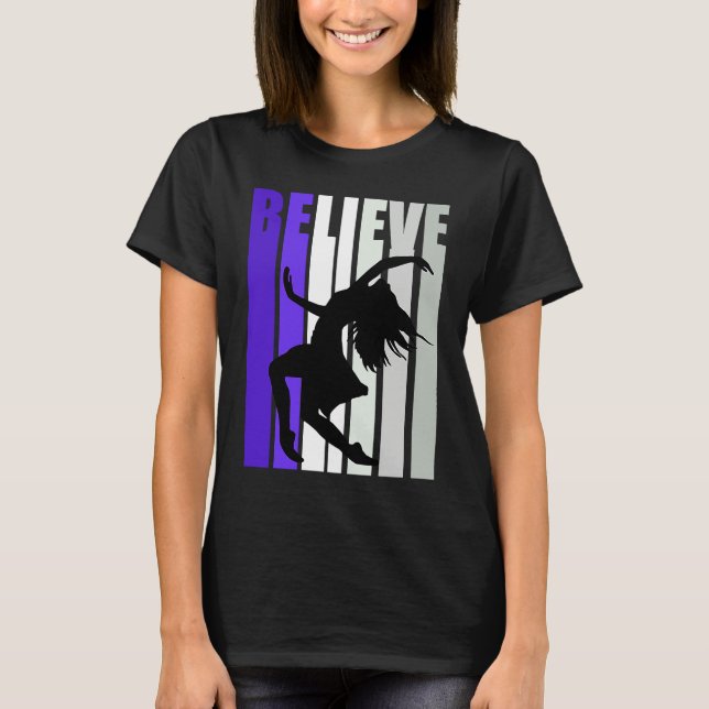 Purple Motivational Girls Dance Musical Theatre Gr T-Shirt (Vorderseite)