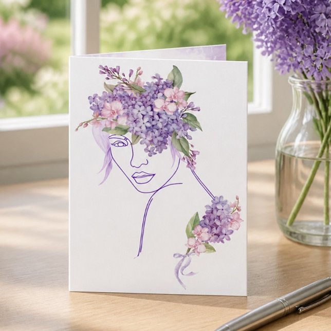 Purple Muse - Eine Dame mit Flieder und Orchideen (Von Creator hochgeladen)