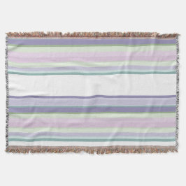 Purple, Neptune, sea green, and Lavender stripes Decke
