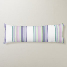 Purple, Neptune, sea green, and Lavender stripes Seitenschläferkissen