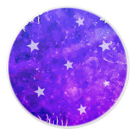 Purple Night Ceramic Pull Keramikknauf
