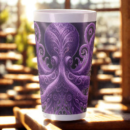 Purple Octopus Victorian Steampunk Kraken Milchtasse