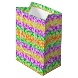 PURPLE ORANGE GREEN YELLOW HALLOWEEN PATTERNS MITTLERE GESCHENKTÜTE