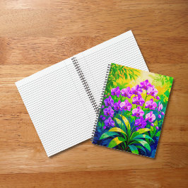 Purple Orchids Notebook Notizbuch