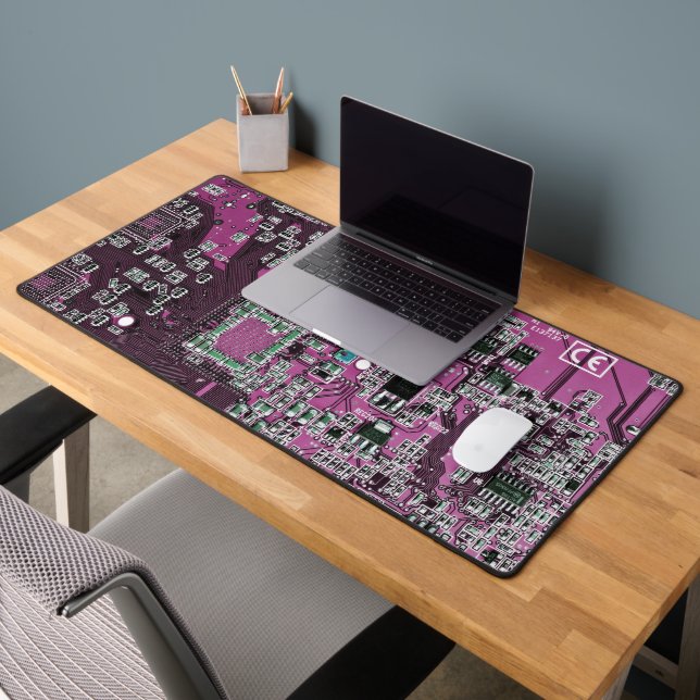 Purple PCB Circuit Board Design for IT Pros Schreibtischunterlage (Büro 2)