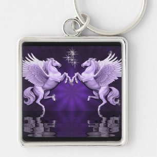 Purple Pegasus Reflections Key Chain Schlüsselanhänger