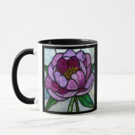 Purple Peony Stained Tasse