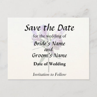 Purple Peruvian Lily Ankündigungspostkarte