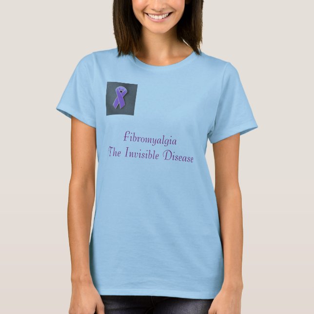 purple_pin, FibromyalgiaThe unsichtbare Krankheit T-Shirt (Vorderseite)